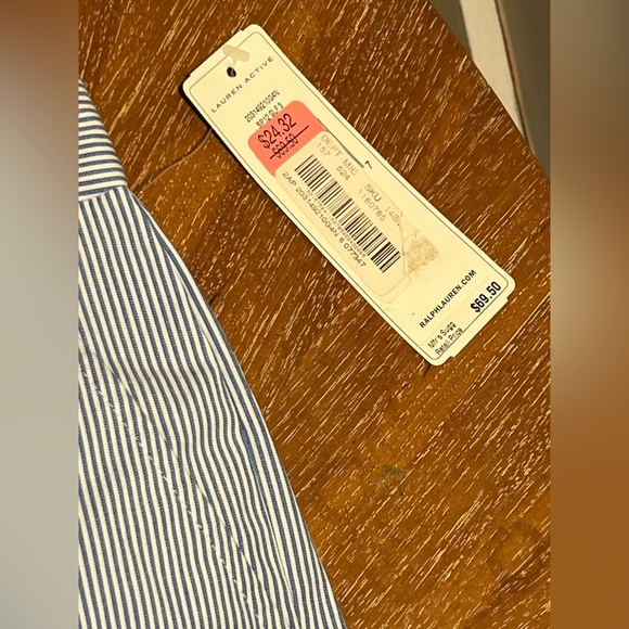 NWT Ralph Lauren Women’s Pin Stripe Bermuda Shorts - Picture 5 of 7